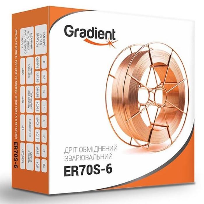 Gradient Проволока омедненная GRADIENT ER70S-6 O1,0 мм (15 кг) - зображення 1