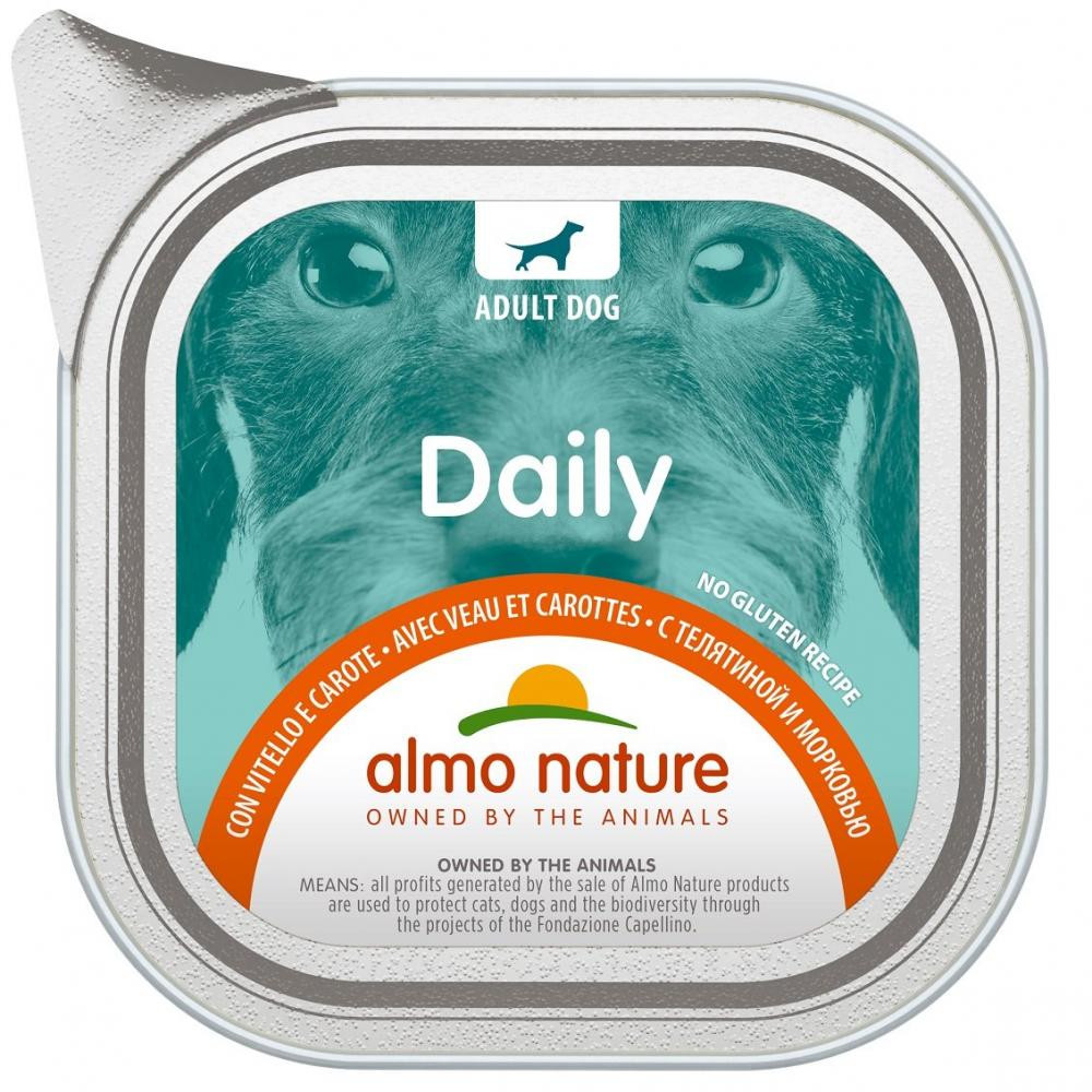 Almo Nature Daily Adult Dog Veal Carrots 100 г (8001154124798) - зображення 1