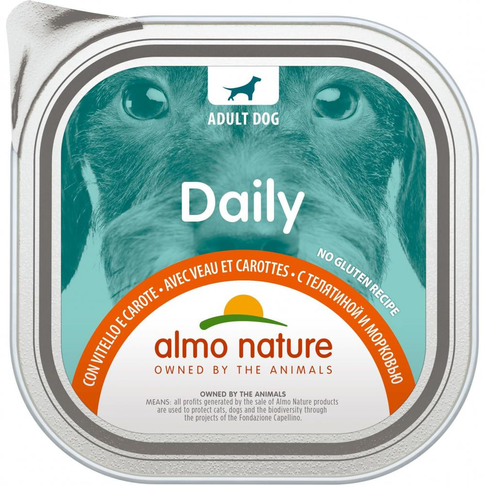 Almo Nature Daily Adult Dog Veal Carrots 300 г (8001154124828) - зображення 1