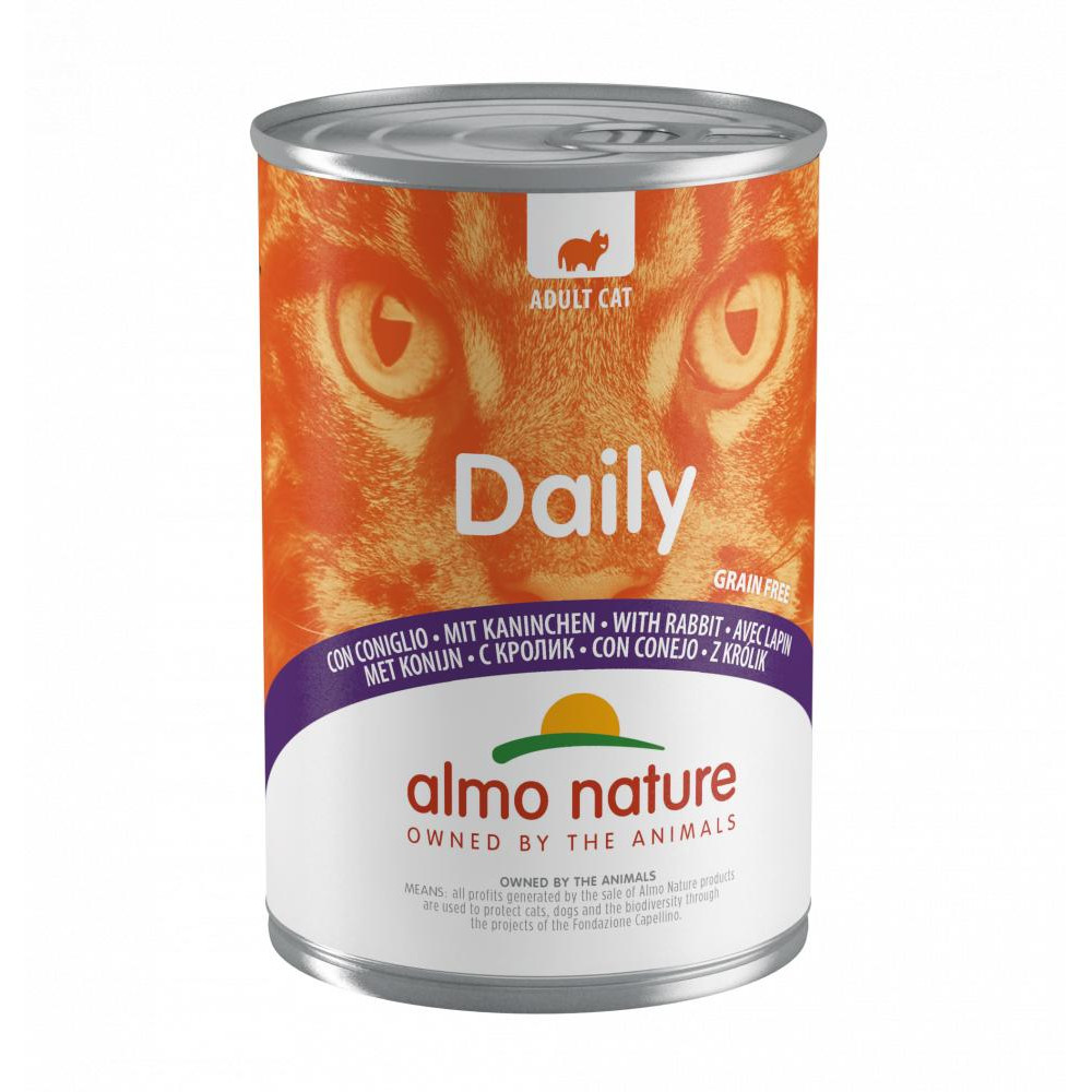 Almo Nature Daily Cat Adult Rabbit 400 г (8001154125047) - зображення 1