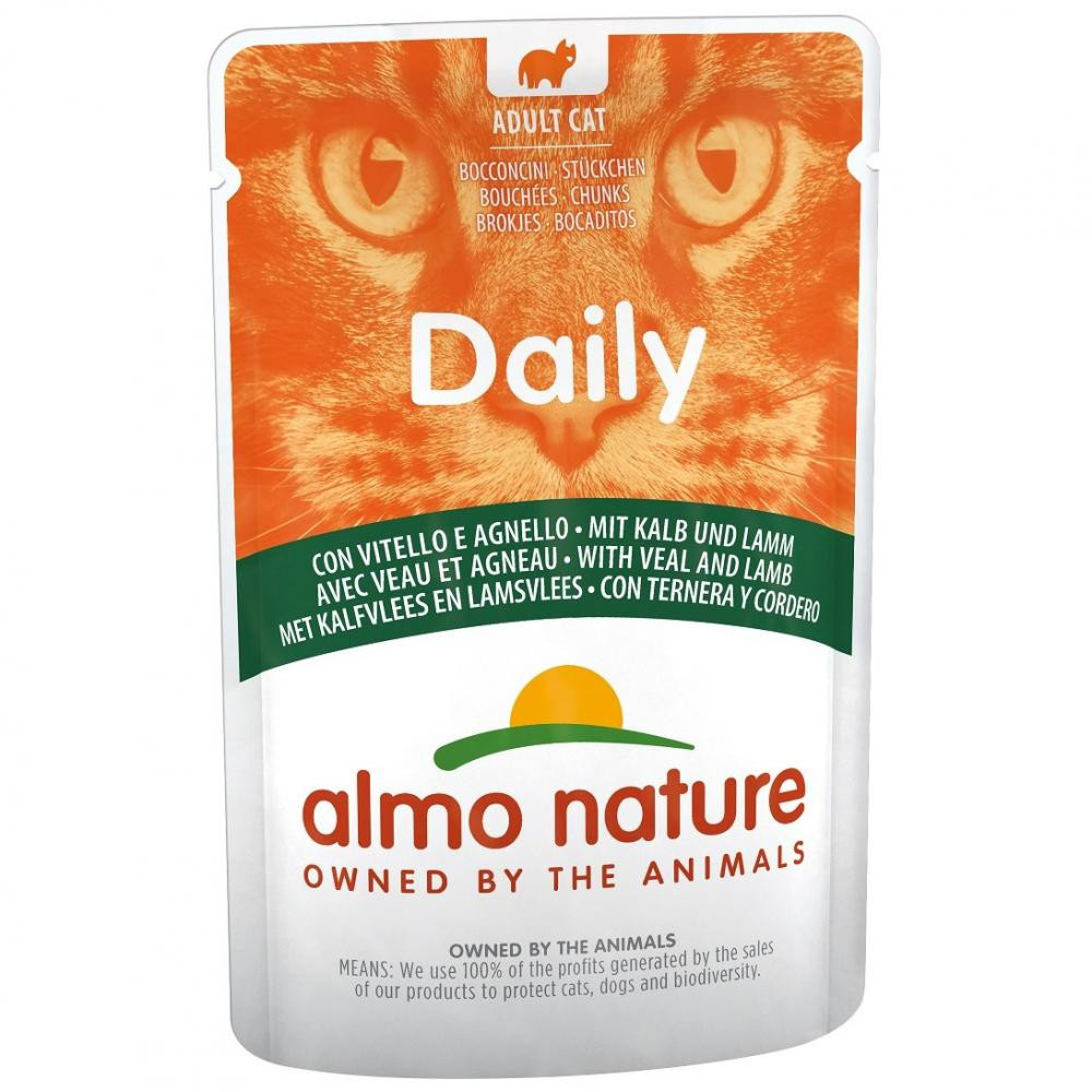 Almo Nature Daily Cat Veal Lamb 70 г (8001154125856) - зображення 1