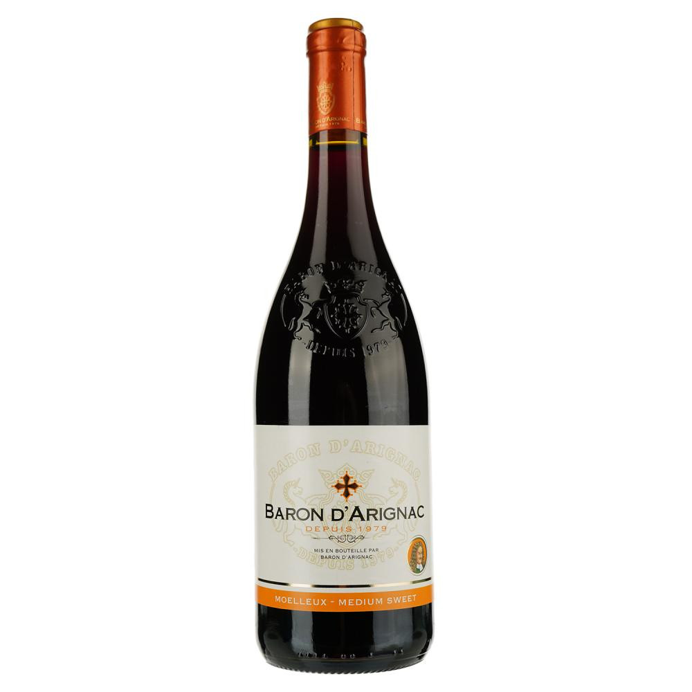 Baron d'Arignac Вино  Rouge Medium Sweet  красное полусладкое 0.75 л 12% (3500610051135) - зображення 1