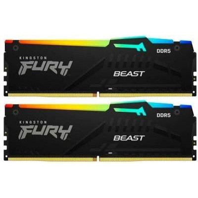 Kingston FURY 64 GB (2x32GB) DDR5 5600 MHz Beast RGB EXPO (KF556C36BBEAK2-64) - зображення 1