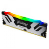 Kingston FURY 16 GB DDR5 7200 MHz Renegade Silver/Black RGB (KF572C38RSA-16) - зображення 3