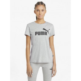   PUMA Футболка  Ess Logo Tee 58677404 XS Light Gray Heather (4063697274723)