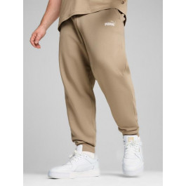   PUMA Спортивні штани чоловічі  Ess+ 2 Col Logo Pants 58676766 S Бежеві (4067981102754)