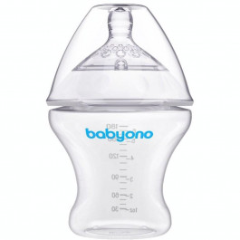   BabyOno Бутылочка для кормления антиколиковая Natural Nursing, 180 мл (1450)