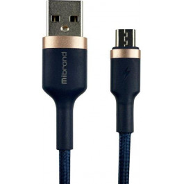   Mibrand MI-71 USB Micro 2.4A 1m Navy Blue (MIDC/71MNB)