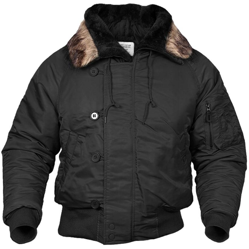 Mil-Tec Flight Jacket N2B - Black (10411002-902) - зображення 1