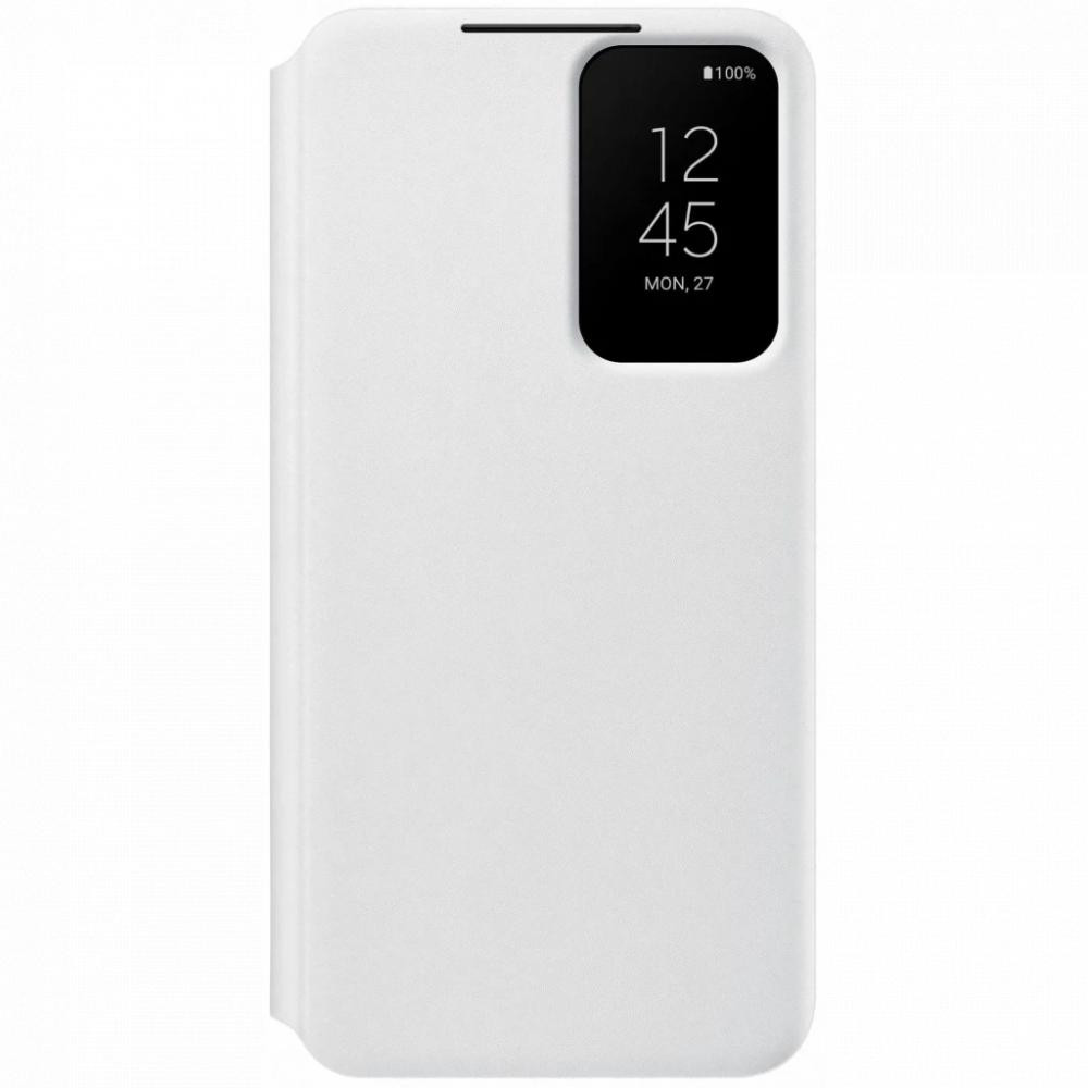 Samsung S901 Galaxy S22 Smart Clear View Cover White (EF-ZS901CWEG) - зображення 1