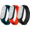 Xiaomi Набір ремінців для Mi Smart Band 5 (Black Orange Cyan) - зображення 1