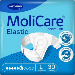   Hartmann Підгузки  MoliCare Premium Elastic 6 крапель L 30 шт (4052199297033)