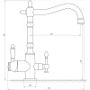 SIRIUS Люстра класична  B NH4756/8 (на 8 плафонів) - зображення 5