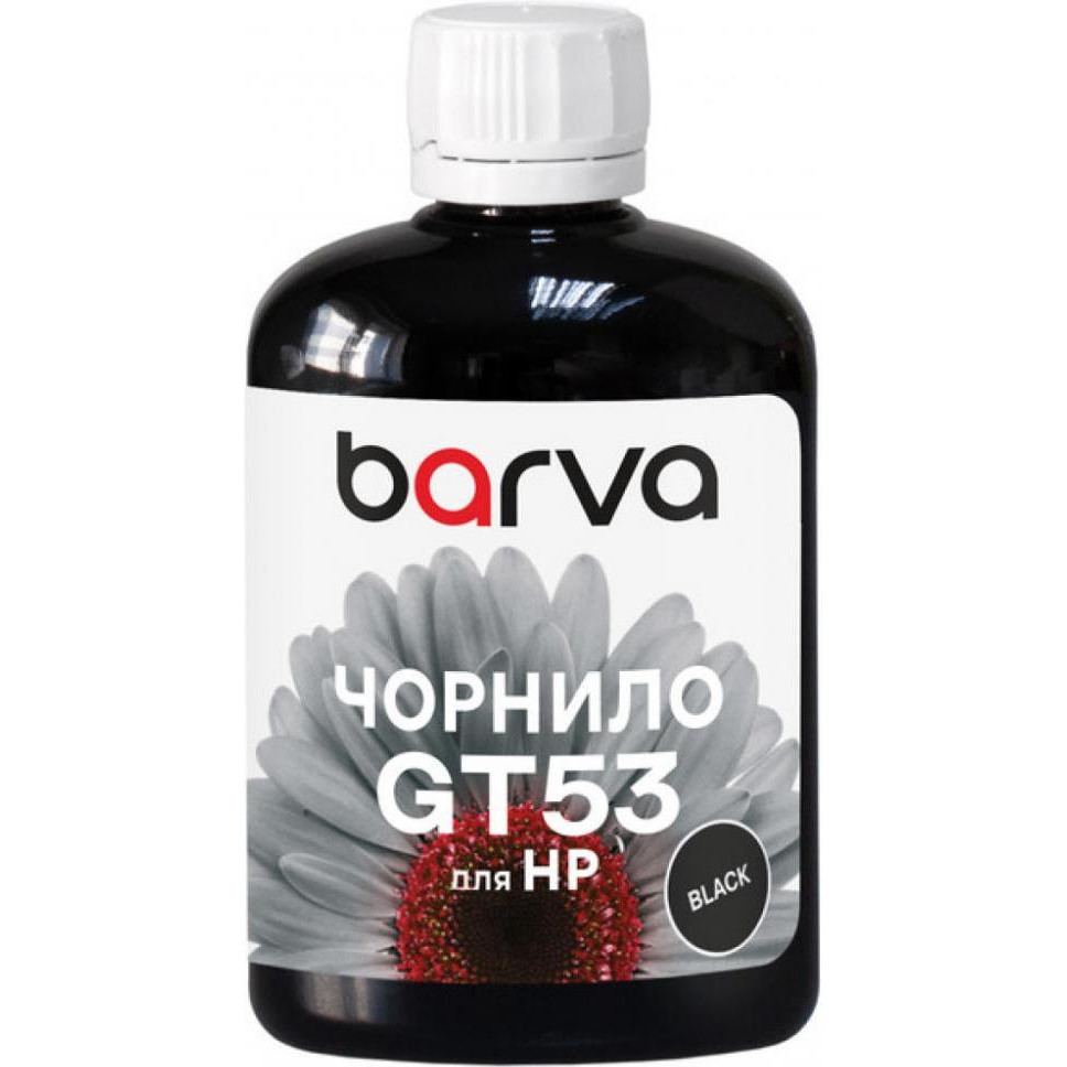 Barva HP GT51K/GT53K 100мл Black Pigmented I-BARE-HGT53-100-B-P (HGT53-735) - зображення 1