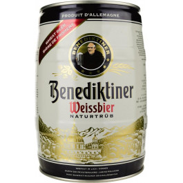   Benediktiner Пиво "" Weissbier, mini keg, 5 л (4052197000390)