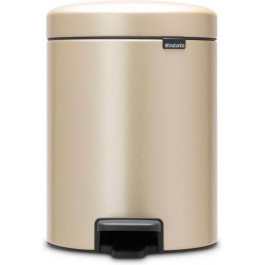   Brabantia Ведро для мусора Pedal Bin NewIcon 5 л Champagne (304422)