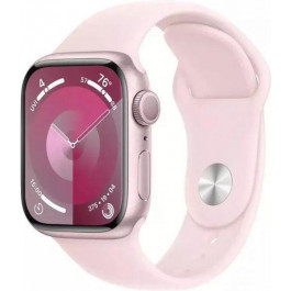   Apple Watch Series 9 GPS 41mm Pink Aluminum Case w. Light Pink S. Band - S/M (MR933)