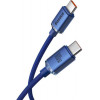 Baseus Crystal Shine Series Fast Charging Data Cable Type-C to Type-C 100W 1.2m Blue (CAJY000603) - зображення 2