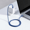 Baseus Crystal Shine Series Fast Charging Data Cable Type-C to Type-C 100W 1.2m Blue (CAJY000603) - зображення 6