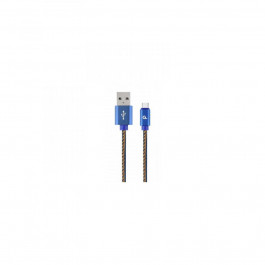   Cablexpert Premium Denim USB Type-C Blue 1m (CC-USB2J-AMCM-1M-BL)