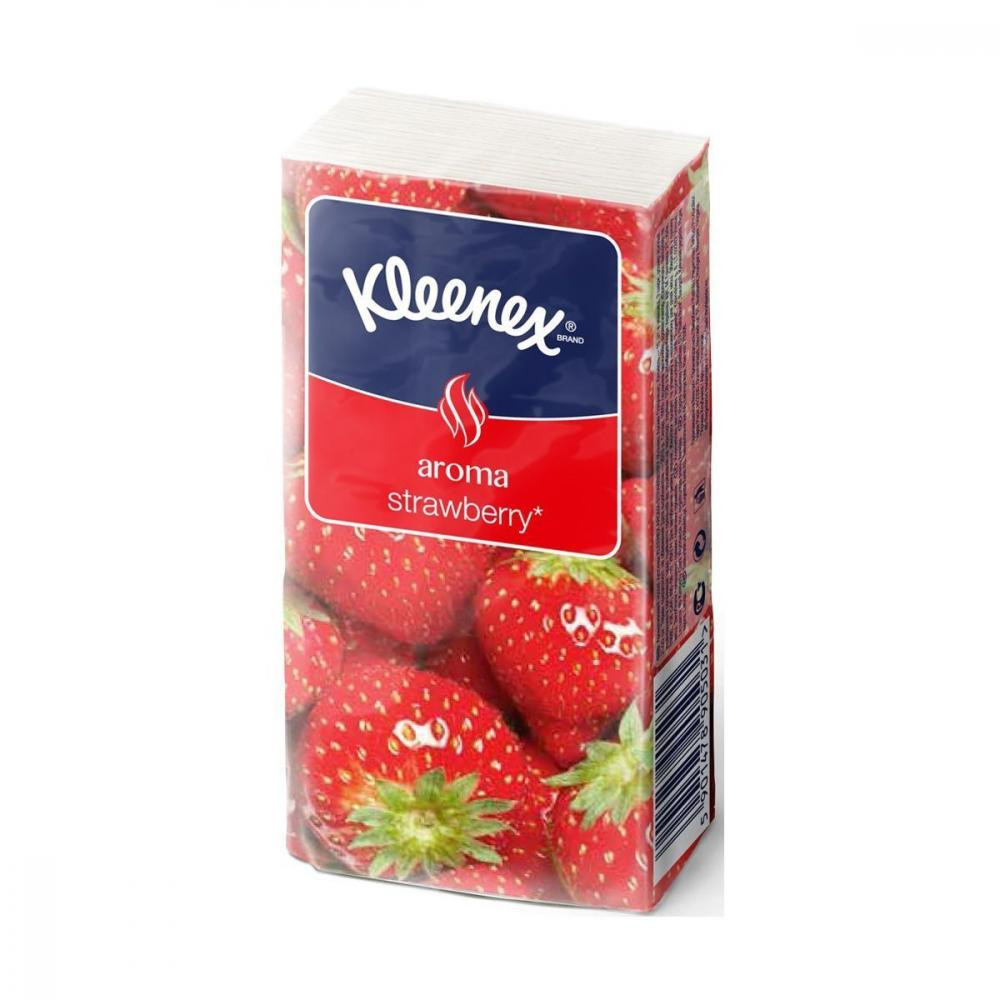 Kleenex Носові хусточки кишеньки  Полуниці 10 шт. (5901478905031) - зображення 1