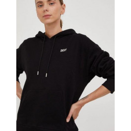   DKNY Худі жіноче  Metallic Logo Hoodie DP2T9057-BSV L Чорний/Срібний (755406237207)