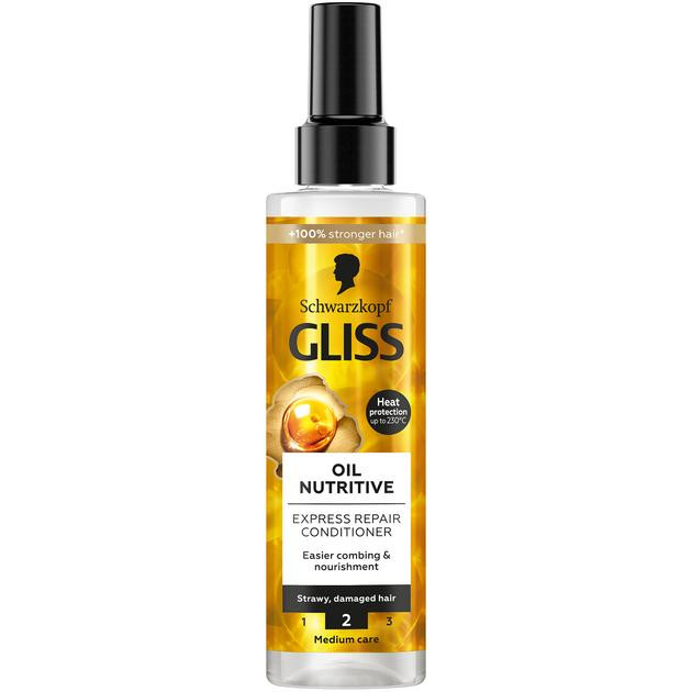 Gliss kur Экспресс-кондиционер  Oil Nutritive с бьюти-маслами для длинных волос с секущимися кончиками 200 мл  - зображення 1