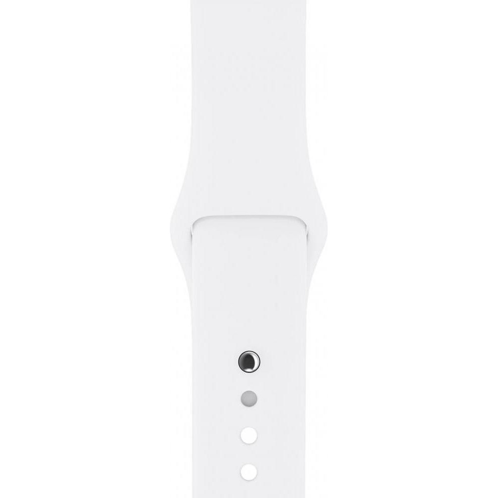 Apple Ремешок  Watch 42mm/44mm Sport Band - S/M & M/L - White (MTPK2) - зображення 1