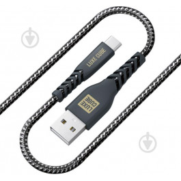   Luxe Cube USB to USBC Kevlar 1.2m Black (8886668686280)