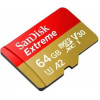 SanDisk 64 GB microSDXC UHS-I U3 V30 A2 Extreme (SDSQXAH-064G-GN6MA) - зображення 2