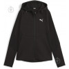 PUMA Чорна жіноча кофта  EVOSTRIPE FZ Hoodie 677878/01 - зображення 1