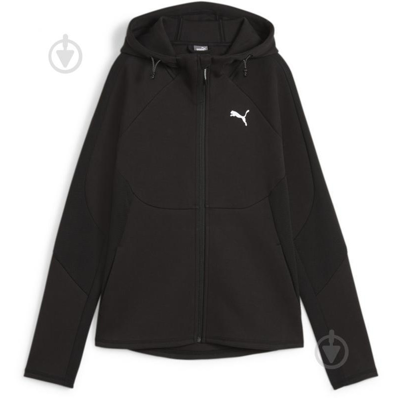 PUMA Чорна жіноча кофта  EVOSTRIPE FZ Hoodie 677878/01 - зображення 1