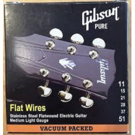   Gibson Струны для электрогитар FLATWIRES STAINLESS STEEL FLATWOUND