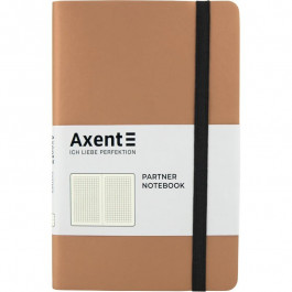   Axent Блокнот Partner Soft 125 x 195 мм 96 листов в клетку Золотистый (8206-35-A)