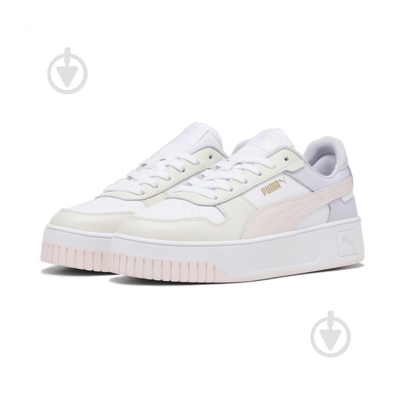 PUMA Женские кеды низкие  Carina Street 38939010 37.5 (4.5UK) 23.5 см  White-Frosty Pink-Alpine Snow (406 - зображення 1