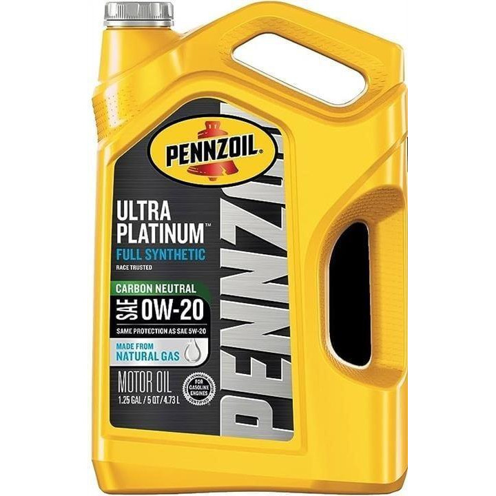 Pennzoil Ultra Platinum Full Synthetic 0W-20 4,73л - зображення 1