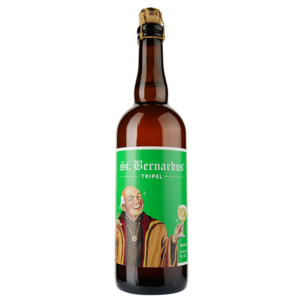 St.Bernardus Пиво  Tripel, світле, 8%, 0,75 л (5411911001492) - зображення 1