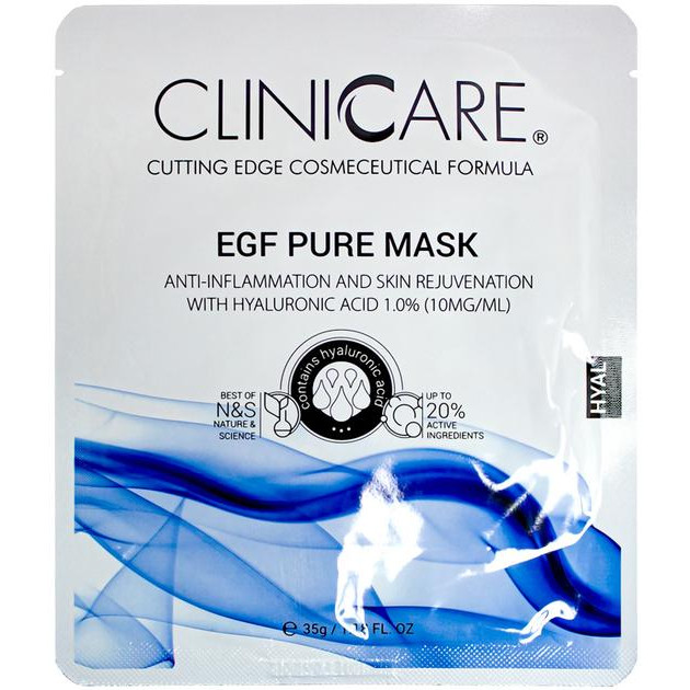 ClinicCare Маска  EGF Pure anti-inflammation mask with 1.0% HA Очищающая 35 мл (635346370434) - зображення 1