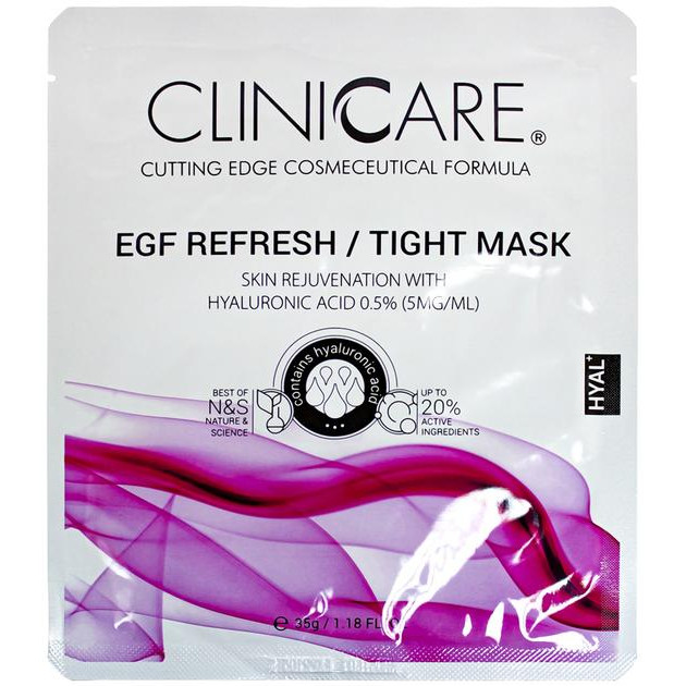 ClinicCare Маска  EGF Refresh/Tight lifting/skin rejuv. mask 0.5% HA Регенерирующая 35 мл (635346370410) - зображення 1