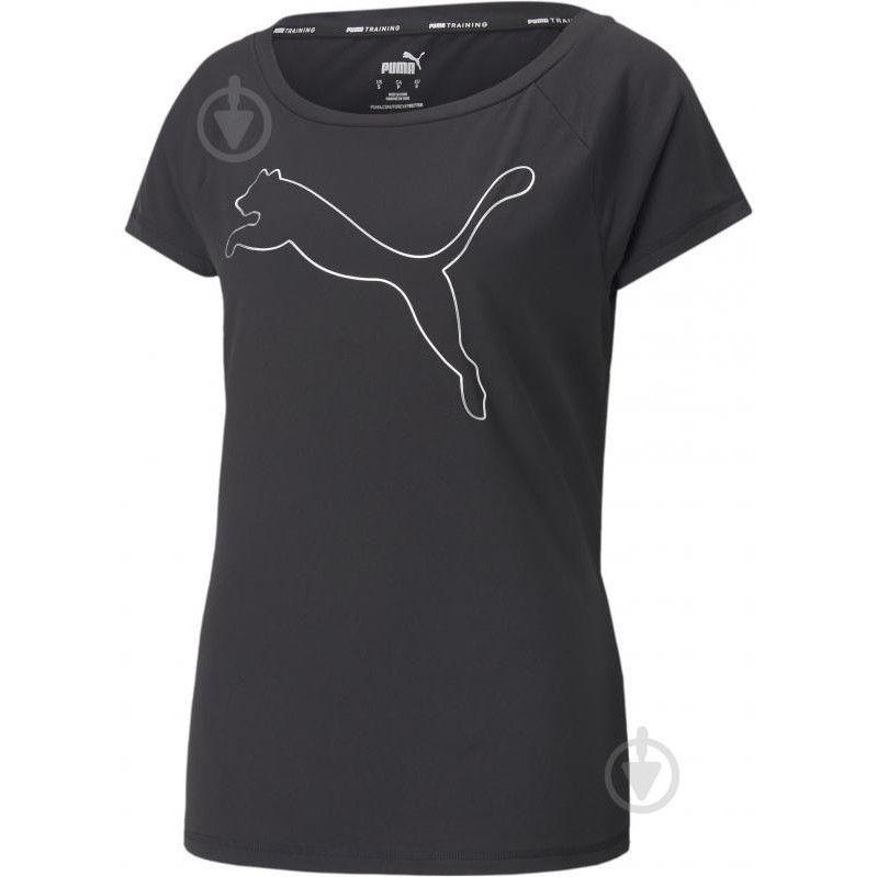 PUMA Чорна жіноча футболка  Train Favorite Jersey Cat Tee 522420/01 - зображення 1