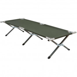   Highlander Aluminium Camp Bed Green (FUR041-GN)