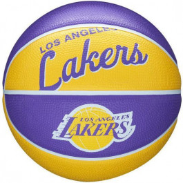   Wilson NBA Team Retro Mini Los Angeles Lakers Size 3 (WTB3200XBLAL)