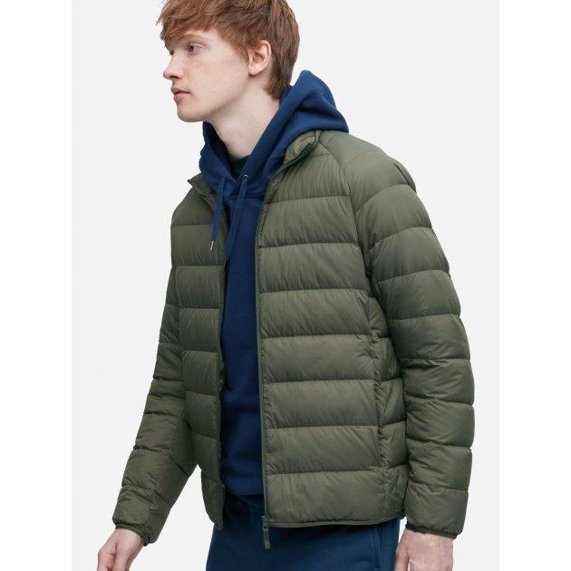 Uniqlo Пуховик демісезонний короткий чоловічий  400504140 XS Зелений (1159772972) - зображення 1