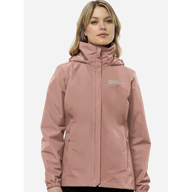 Jack Wolfskin Спортивна куртка з капюшоном жіноча  Stormy Point 2L Jkt W 1111202-2919 L Рожева (4064886000642) - зображення 1