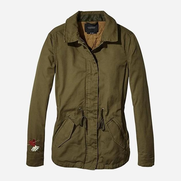 Scotch & Soda Парка осіння жіноча  140783 M Хакі (DN8719028077056) - зображення 1