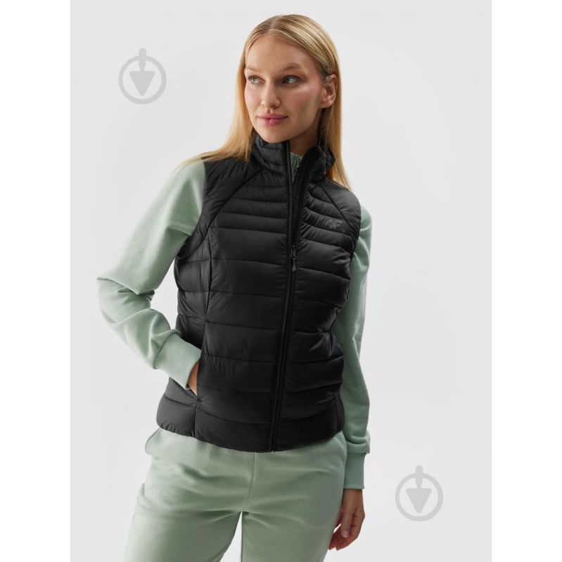 4F Теплий жилет короткий жіночий  Vest Jacket F111 4FWSS24TVJAF111-20S XS Чорний (5904698676071) - зображення 1