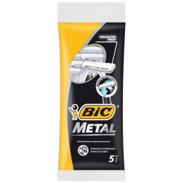   BIC Metal Станки для бритья без сменных катриджей 5 шт. (3086125705416)