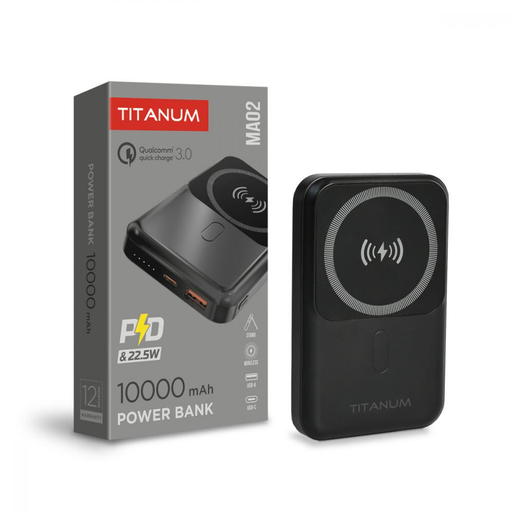 TITANUM MA02 10000mAh  Black (TPB-MA02-B) - зображення 1