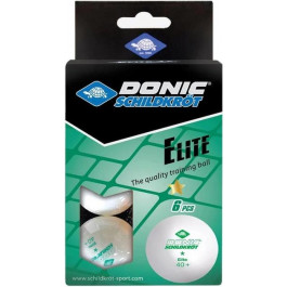   DONIC М'ячі  Elite 1 зірка 40+ (6 шт.) Plastic white