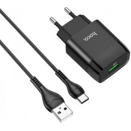   Hoco C72Q Glorious + USB Type-C Black